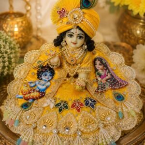 Laddu Gopal Radha Krishna Printed Poshak
